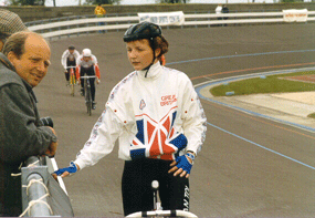 Debbie and Alex.  Kirkby 6 Nations 1990    